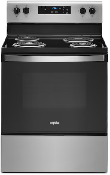 Whirlpool electric range appliance